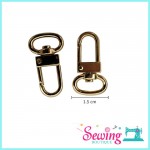 RING - EGG SHAPE-METAL-1.5CM (2PC/PK)
